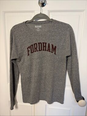 Redshirt Gray 'Fordham' Long Sleeve Tee size L